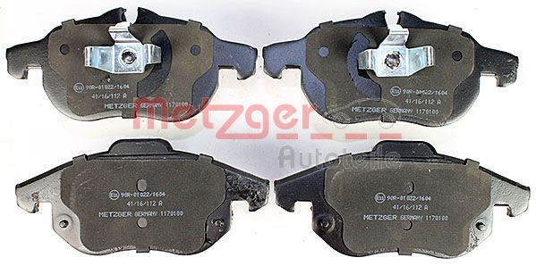 METZGER 1170100 Bremsbelagsatz, Scheibenbremse